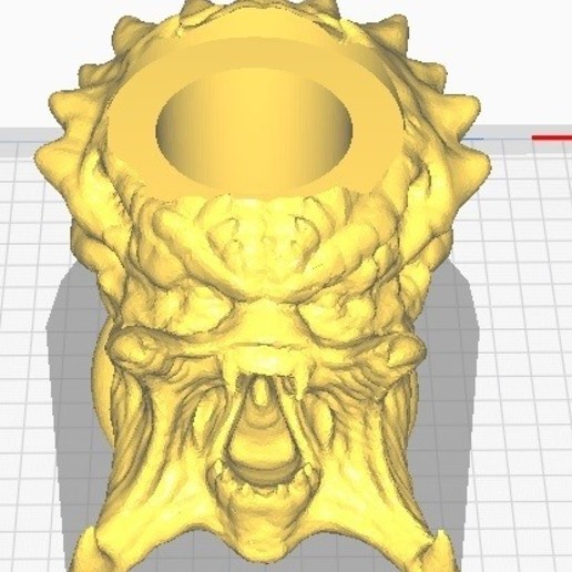 matt predatore senza maschera casa mate alien 3D print model - Mito3D