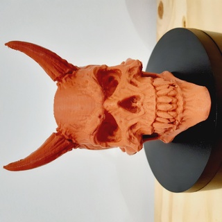 matte devil skull mate devil devil skull skull  3d print model - Mito3D