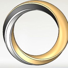 fosco ouro platina anel joalheria jóias 3d print model - Mito3D