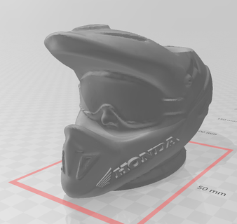 mate Honda polímero casco compañero 3d print model - Mito3D