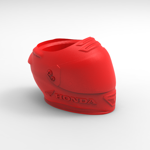 fosco motocicleta capacete honda corrida nost3d companheiro cabaças carreiras 3D print model - Mito3D