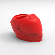 matte motorcycle helmet honda racing nost3d mate gourds careers 3d print model - Mito3D