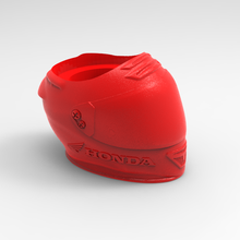 mate motocicleta casco Honda carreras sombrero compañero calabazas polímero 3d print model - Mito3D
