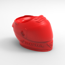 fosco motocicleta capacete honda corrida subliplast companheiro cabaças carreiras polímero 3d print model - Mito3D