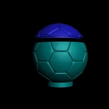 matte pencil winged soccer ball various etc desk ornament jewellery sugar yerba mate glass football 3d print model - Mito3D
