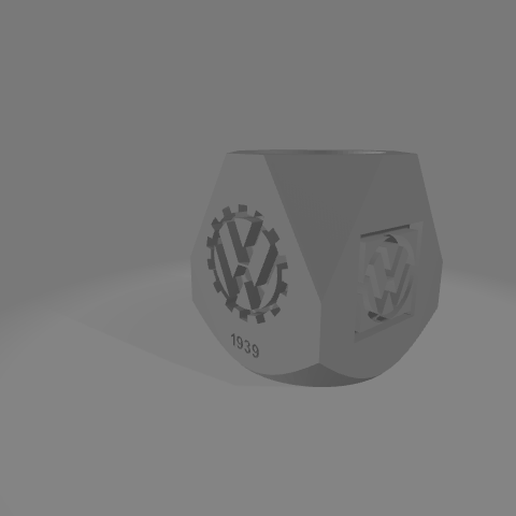 matte volkswagen 3D print model - Mito3D