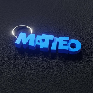 Matteo portachiavi gadget 3d print model - Mito3D