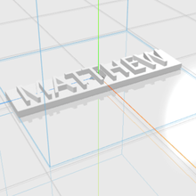 matthew letters name male 3d gift 3d print model - Mito3D
