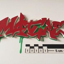 maduro filete Arte pintada cadera hip hop salto calle paredes mentira escritos pared escritor 3d print model - Mito3D