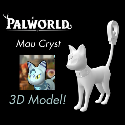 mau kristal 3d model palworld arkadaş dünya oyun pokemon xbox 3d print model - Mito3D