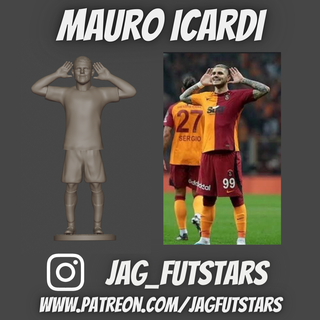 Mauro icardi 1 10 football stl Jeu sampdoria internazionale Paris saint germain Galatasaray 3d print model - Mito3D