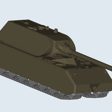 Maus Panzer Spiel Panzer Maus Panzer Mauer Stahl 3d print model - Mito3D