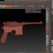 mauser 96 Armi arte gadget proiettile pistole alto poli 3d print model - Mito3D
