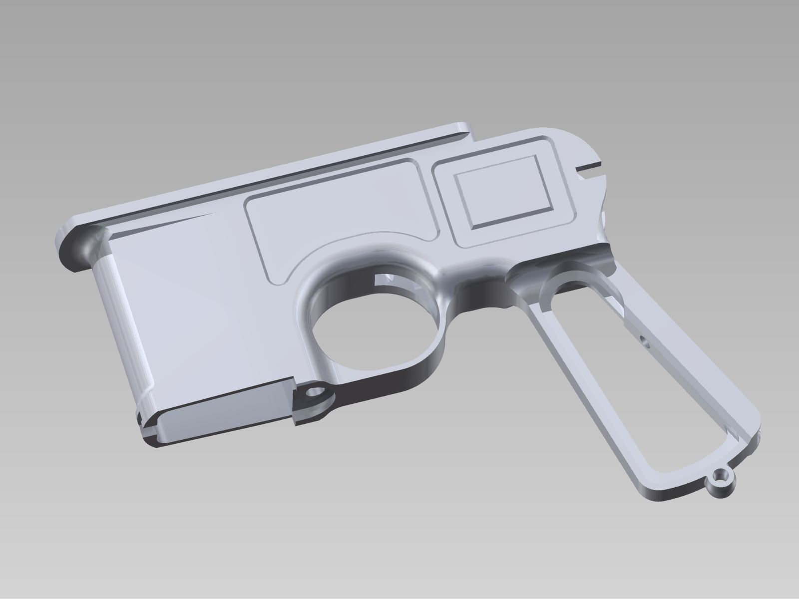 mauser c96 receiver-bolo 3D print model - Mito3D