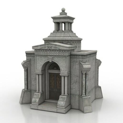 mausolée tombe construction 3D print model - Mito3D
