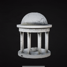 mausoleum - witchcraft & wizardry game cemetery building grave undead dead dnd pathfinder rpg role-playing 3d print model - Mito3D