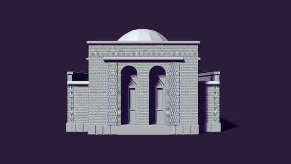 mausoléu muçulmano turco povos 3d print model - Mito3D