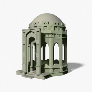 mausoleo musulmano turco popoli 3d print model - Mito3D