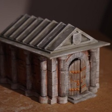 mausoleum old uncle necromancer game toy accessories wargaming frostgrave fantasy building 28mm 3d print model - Mito3D