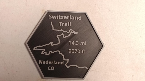 inconformista hexágono sendero Insignia Suiza Nederland Colorado inconformistas todoterreno 4x4 camino tierra 3d print model - Mito3D