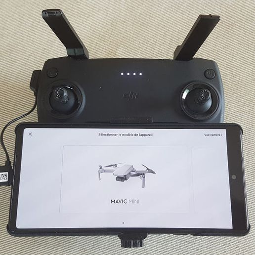 mavic mini spark phone holder 3D print model - Mito3D