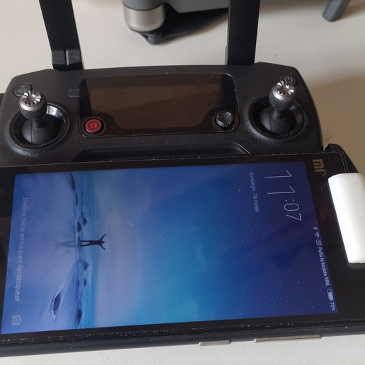 mavic pro suporte a dispositivos móveis gadget drones 3D print model - Mito3D