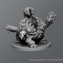maw demon game toy tabletop monster enemy dungeons dragons dnd 3d print model - Mito3D