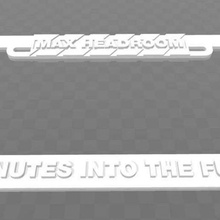 max headroom license plate frame Kunst Anzeichen logos 3d print model - Mito3D