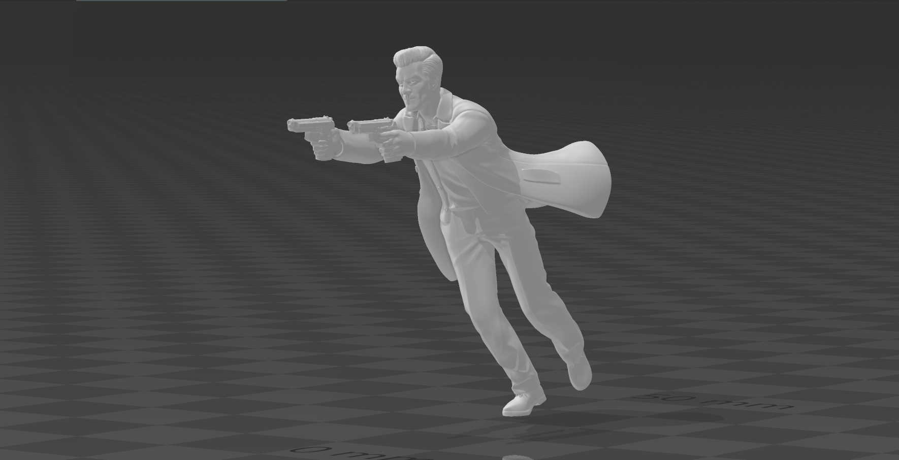 max dolor vídeo juego pistola miniatura bala frio 3D print model - Mito3D