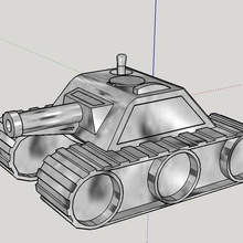 max tank17 gadget cool epic cannon 3d print cart pocket bomb make boss toy turret 3d print model - Mito3D