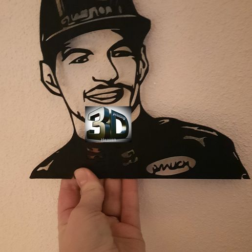 max verstappen art 3D print model - Mito3D