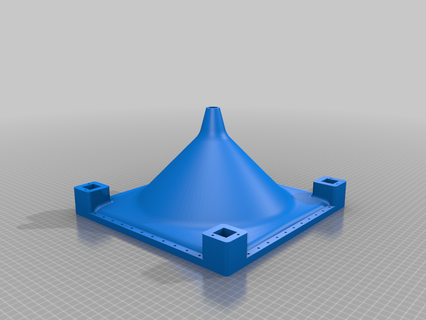 maxi Trichter 30x30 konisch kugelförmig Aqua Flüssigkeiten Werkzeuge 3d print model - Mito3D