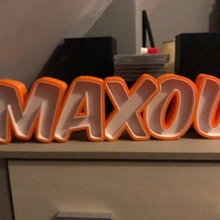 maxou luminária conduziu max maxence 3d print model - Mito3D