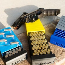 maxs 50 round 9mm caliber ammo box various 38 special 9 mm lid ammunition sport outdoors 3d print model - Mito3D