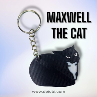 maxwell gatto portachiavi meme Banana Mela mascotte 3d print model - Mito3D