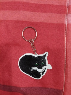 maxwell cat keychain black meme 3d print model - Mito3D