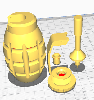 maxx grenade 40mm airsoft handgranate granate sound 3d print model - Mito3D