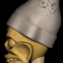 maya ölüm tanrısı sanat manda trace büstü Maya openscad heykel Heykeli 3d print model - Mito3D