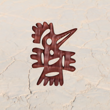 maya oiseau boucles d'oreilles bijoux Maya mayas idéal boucle d'oreille oiseaux 3d print model - Mito3D