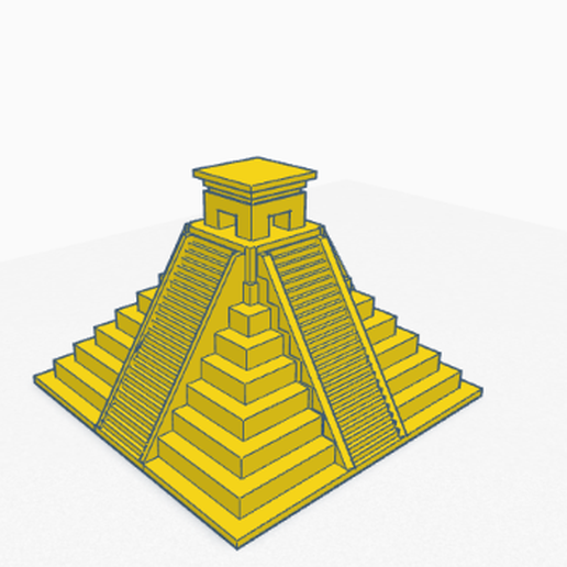 mayan pyramid 3D print model - Mito3D