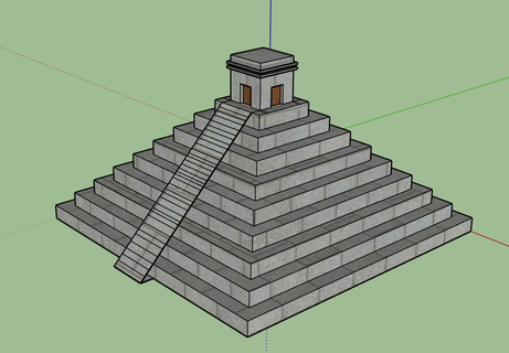 Maya piramit 3d print model - Mito3D
