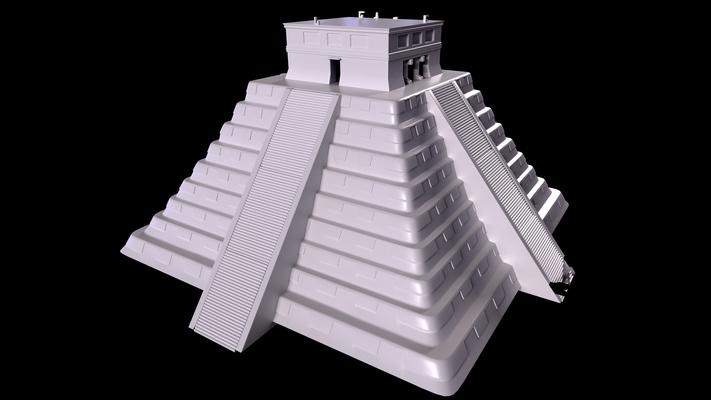 maya piramit 3d print model - Mito3D