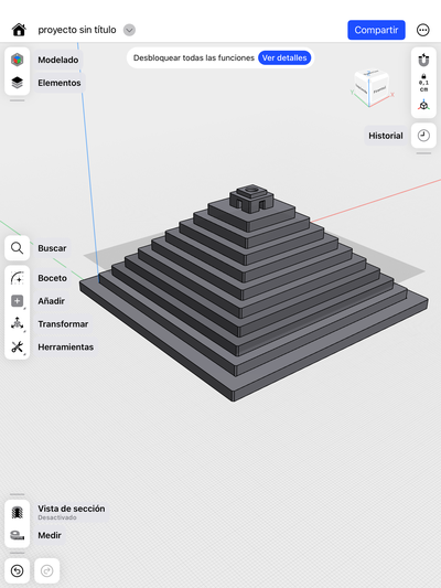 mayan pyramid architecture toy decoration architectura geometry math art 3d print model - Mito3D