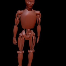 mayan robot 3d print model - Mito3D