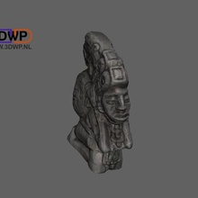 mayan sculpture statue 3d scan art 123d 123dcatch catch maya meshmixer museum scans replicas 3d print model - Mito3D