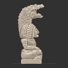 maya statue de dessus table art le chevalier roi historique 3d print model - Mito3D