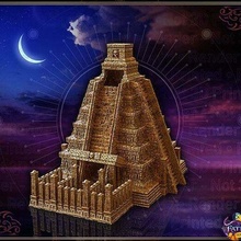 maya templo torre caja bandeja juego azar rodar Ciencias ficción ciencia mesa guerra toy_game_accessories 3d print model - Mito3D