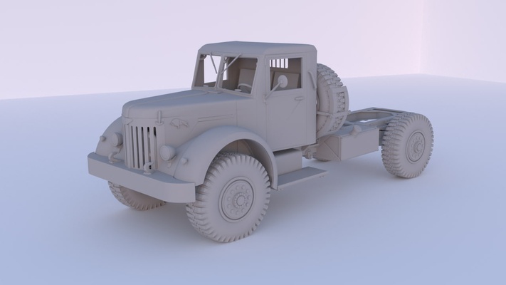 maz 502 châssis 1 72 camion 3d print model - Mito3D