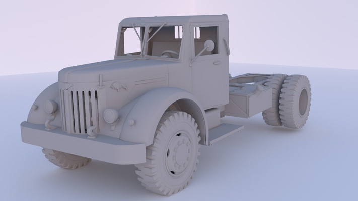 maz 200v telaio 1 72 camion 3d print model - Mito3D