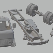 maz 500 imprimable camion jeu de maïs le la fente système scalextric sport shell rc radio surveillance corps voiture tamiya miniz 1-10 1-32 1-18 1-24 3d print model - Mito3D